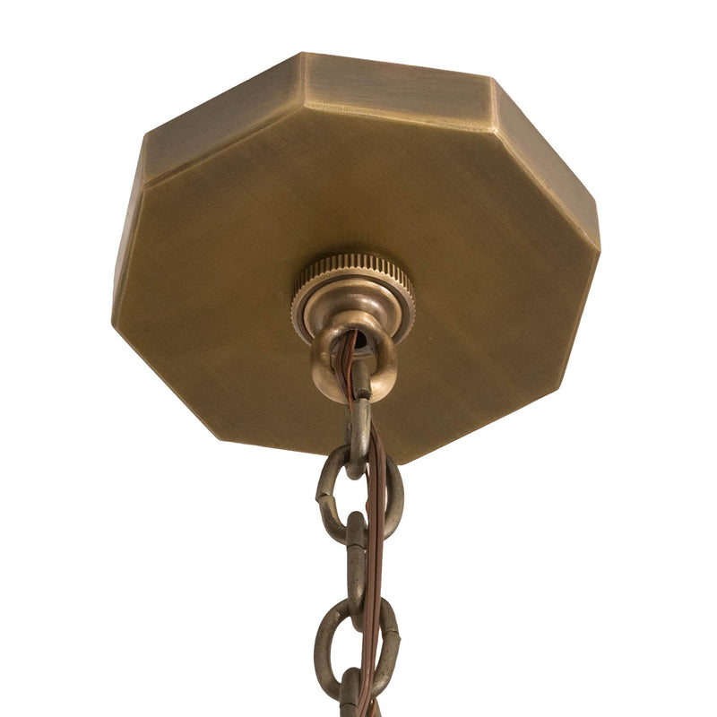 Meyda Tiffany 180711 Eight Light Pendant, Antique Brass