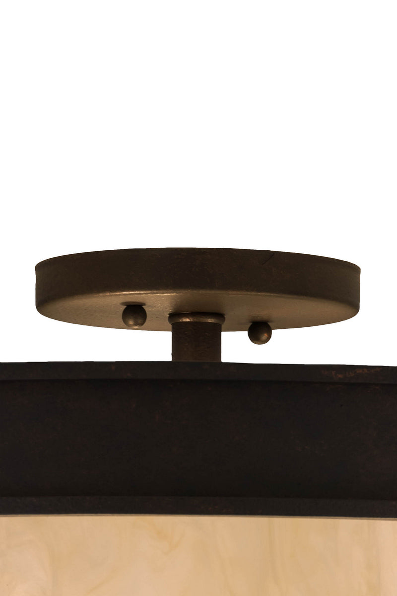 Meyda Tiffany 180743 Three Light Flushmount, Copper Rust