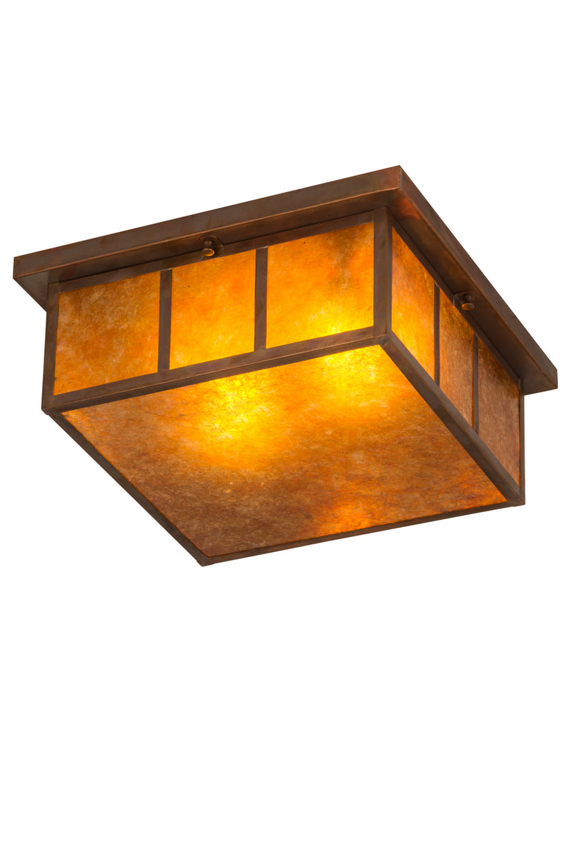 Meyda Tiffany 180849 Two Light Flushmount, Vintage Copper