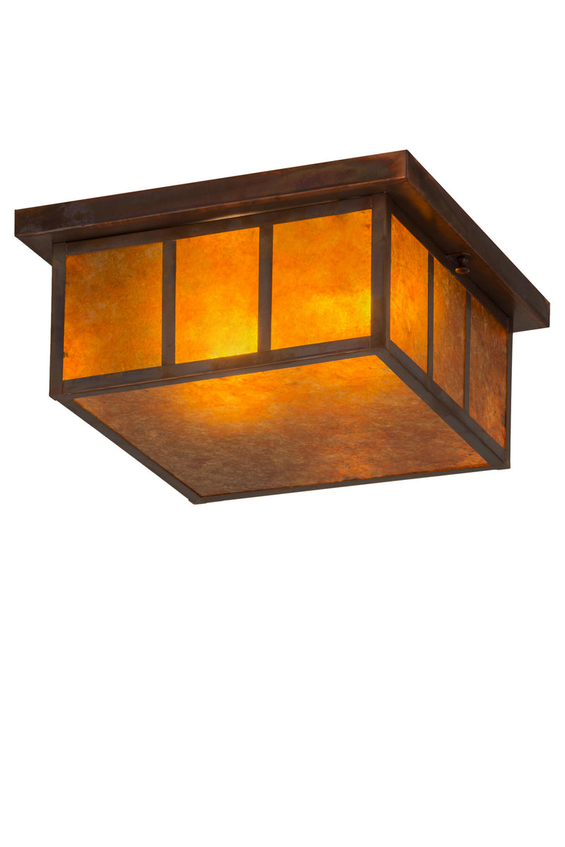 Meyda Tiffany 180850 Two Light Flushmount, Vintage Copper
