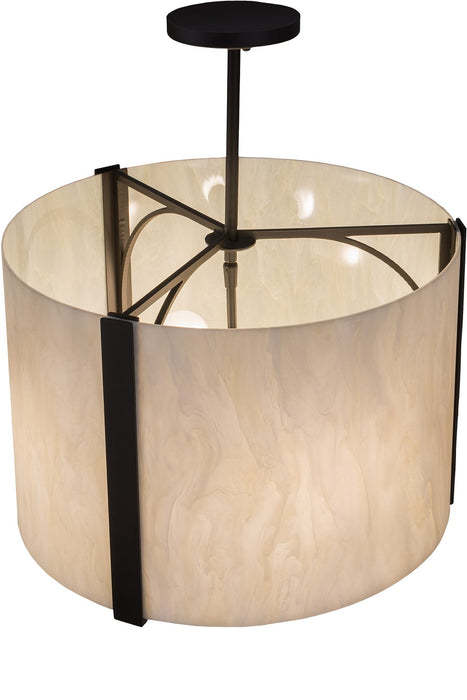 Meyda Tiffany 180892 Four Light Semi-Flushmount, Oil Rubbed Bronze