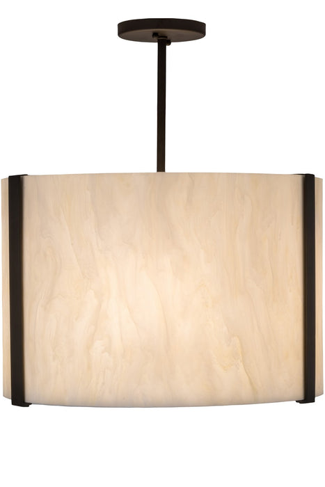 Meyda Tiffany 180892 Four Light Semi-Flushmount, Oil Rubbed Bronze