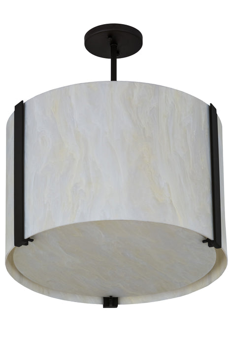 Meyda Tiffany 180892 Four Light Semi-Flushmount, Oil Rubbed Bronze