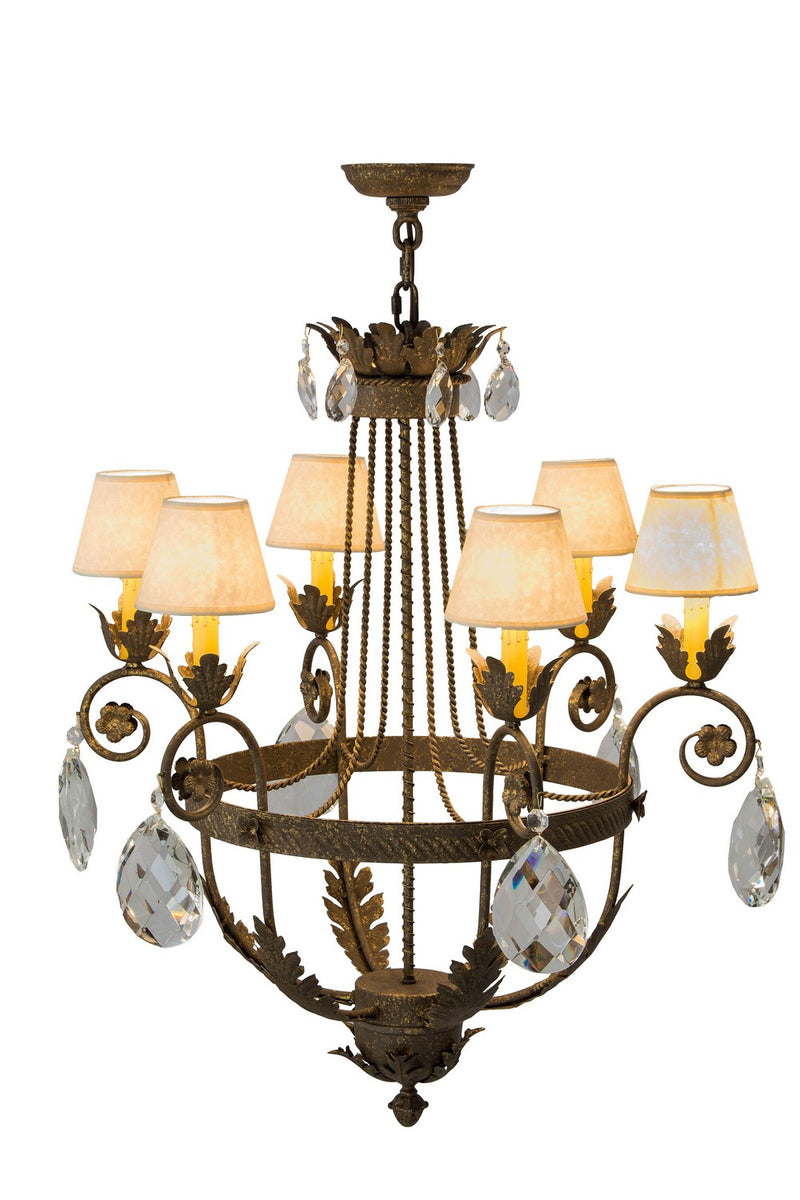 Meyda Tiffany 180943 Six Light Chandelier, Crystal