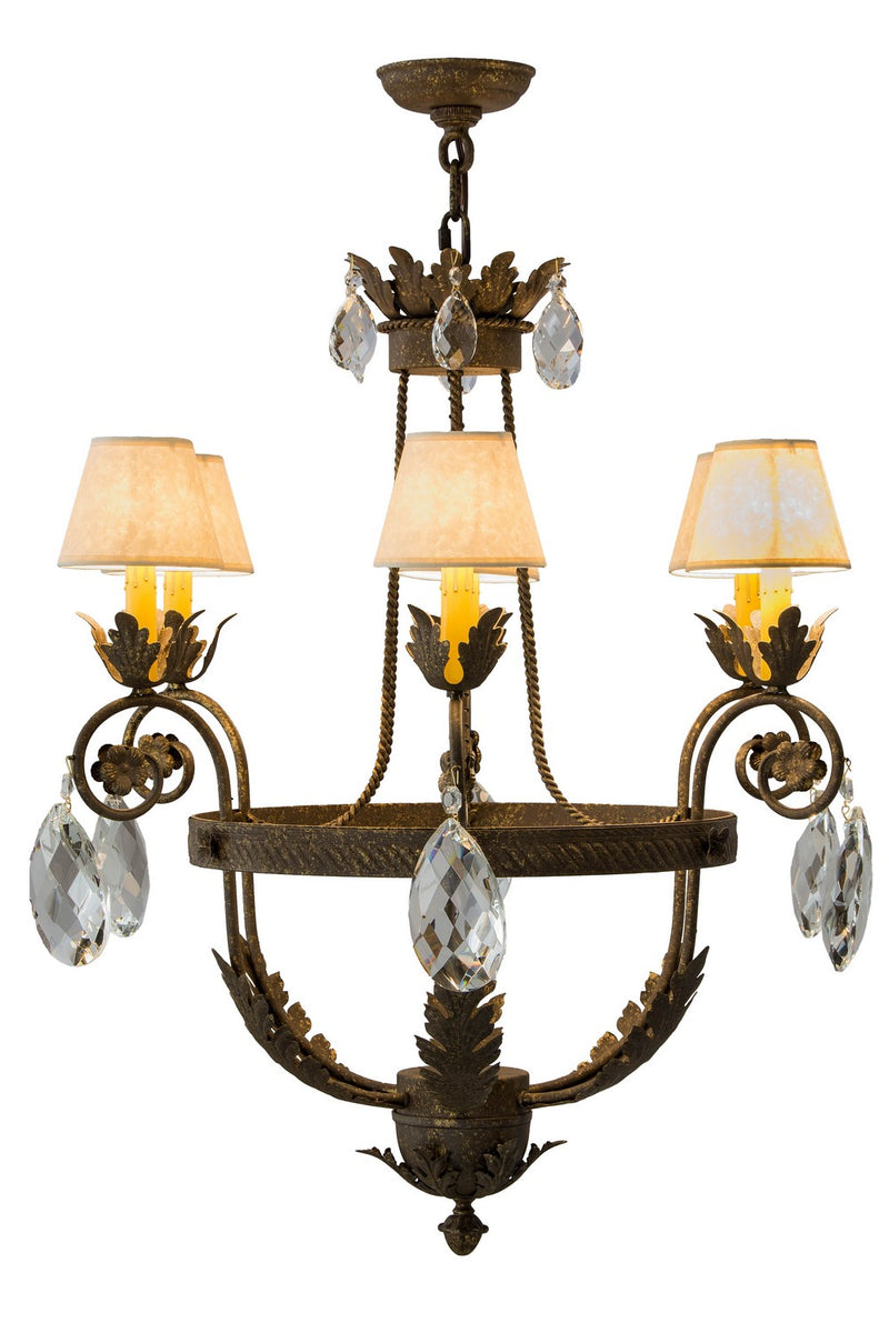 Meyda Tiffany 180943 Six Light Chandelier, Crystal