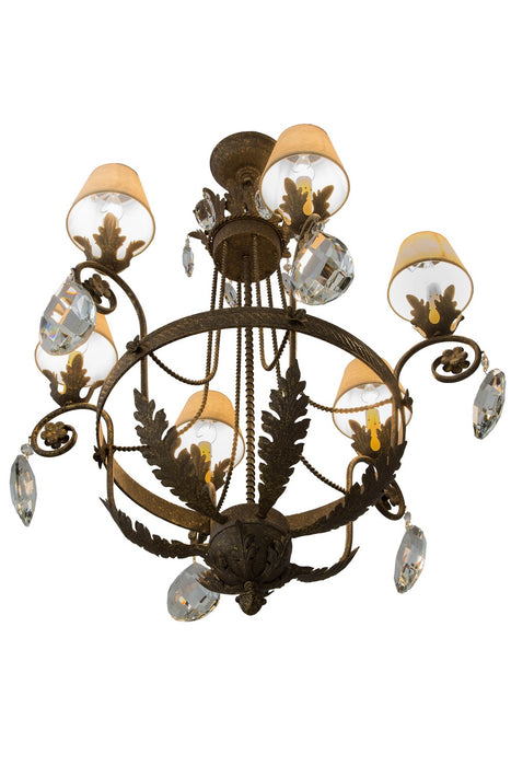 Meyda Tiffany 180943 Six Light Chandelier, Crystal