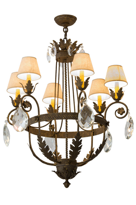 Meyda Tiffany 180943 Six Light Chandelier, Crystal