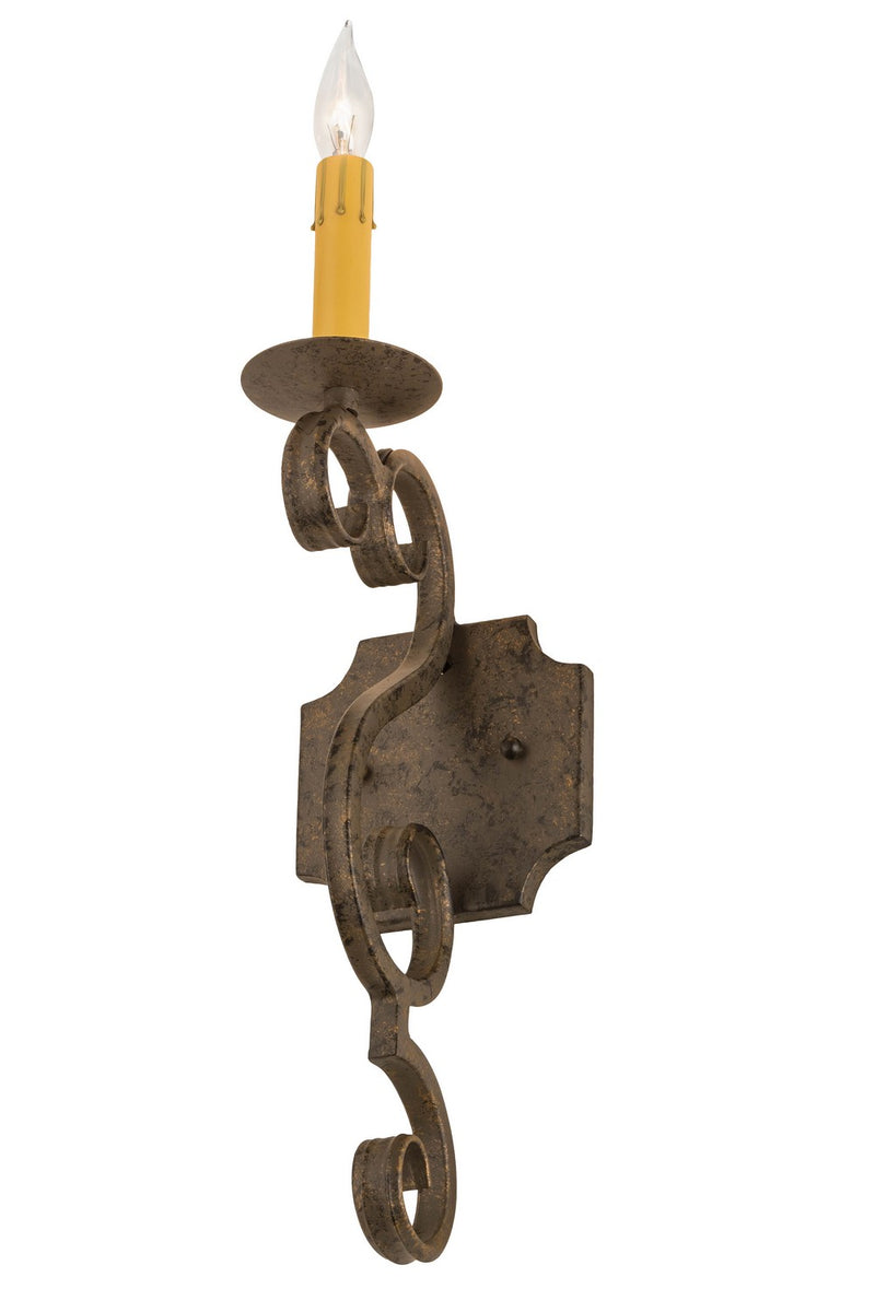 Meyda Tiffany 180945 One Light Wall Sconce, Golden Bronze