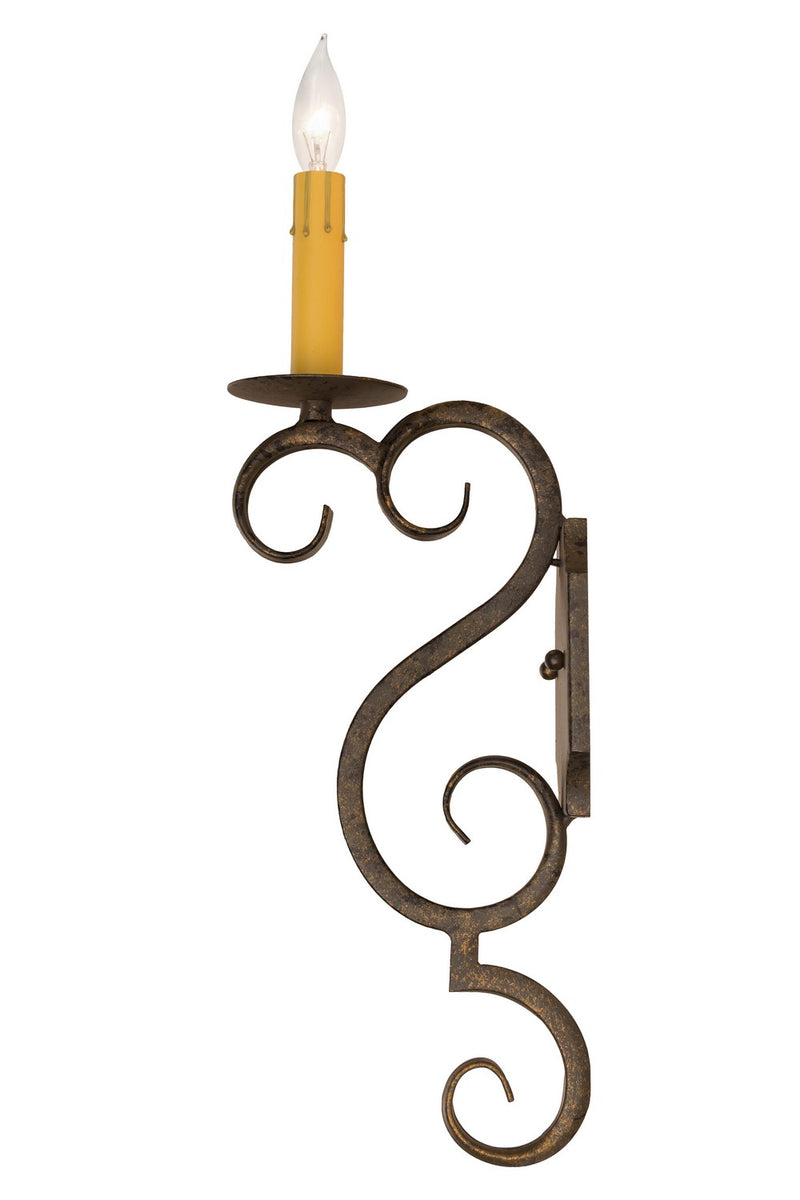 Meyda Tiffany 180945 One Light Wall Sconce, Golden Bronze