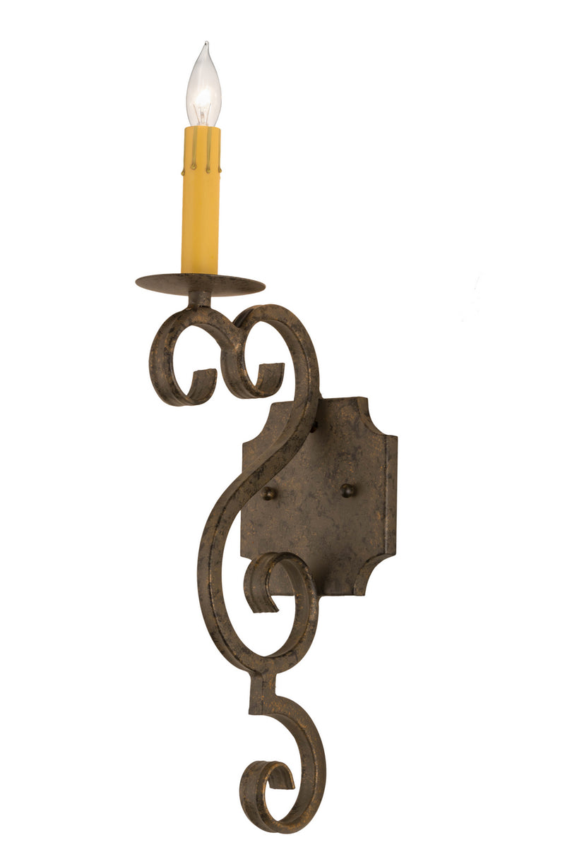 Meyda Tiffany 180945 One Light Wall Sconce, Golden Bronze
