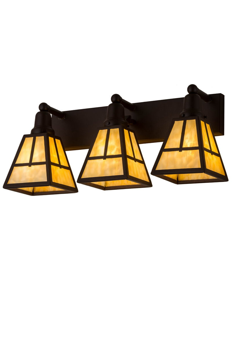 Meyda Tiffany 180974 Three Light Vanity, Cafe Noir