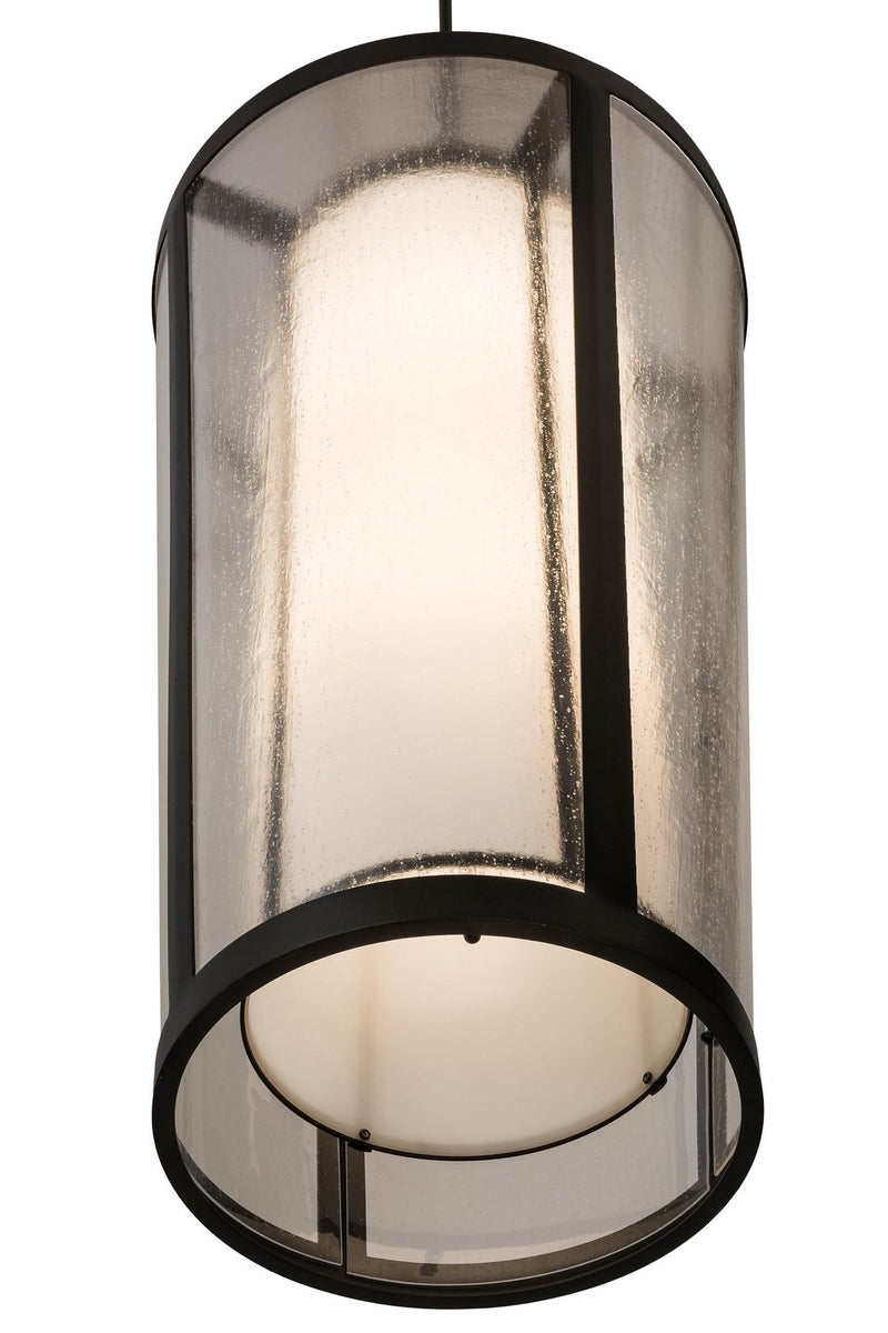 Meyda Tiffany 181116 Four Light Pendant, Textured Black