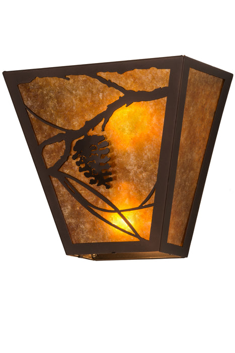 Meyda Tiffany 181141 Two Light Wall Sconce, Mahogany Bronze