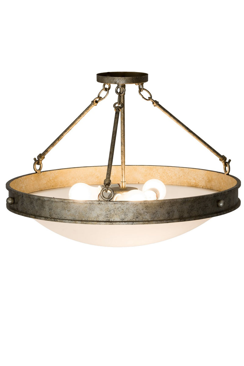 Meyda Tiffany 181159 Three Light Semi-Flushmount, Corinth