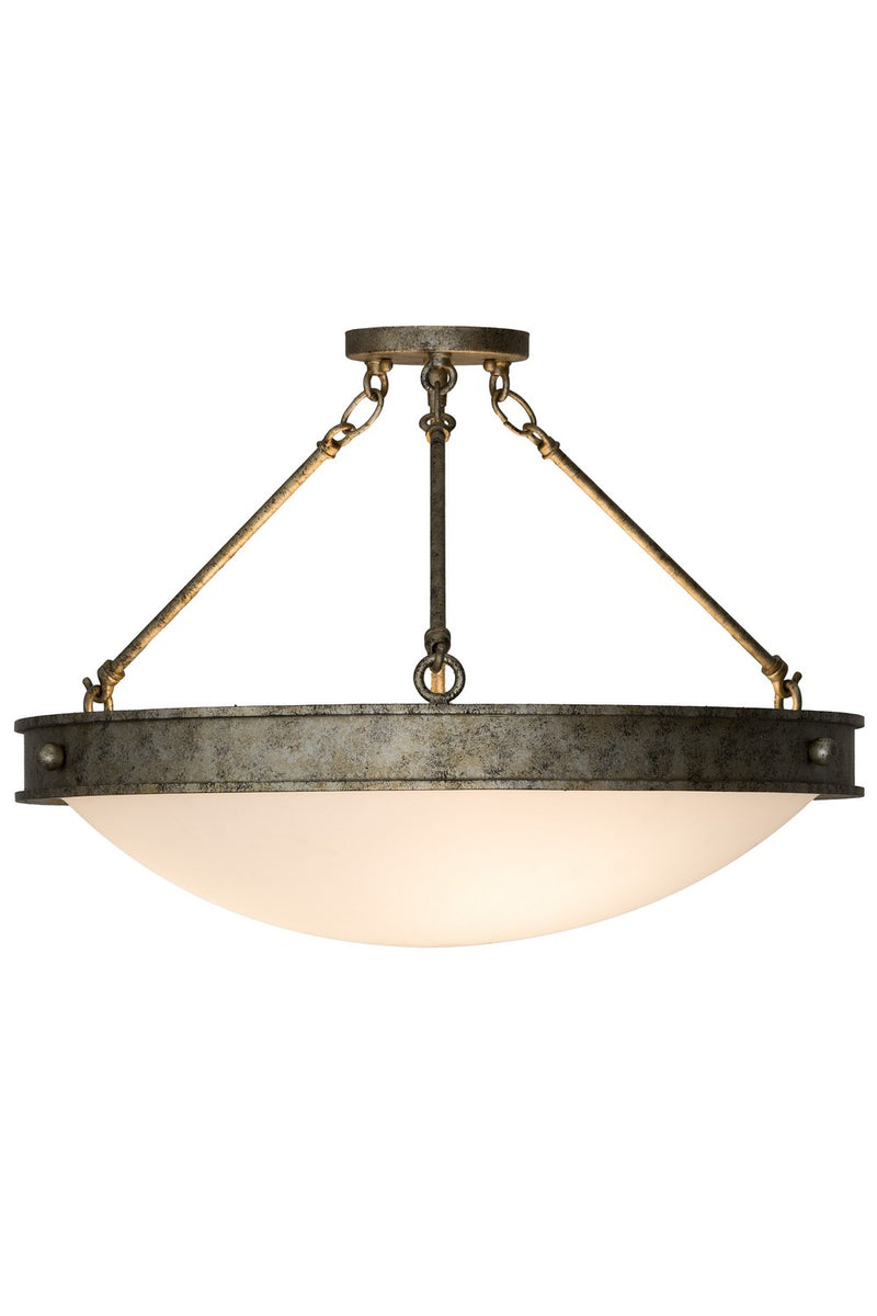 Meyda Tiffany 181159 Three Light Semi-Flushmount, Corinth