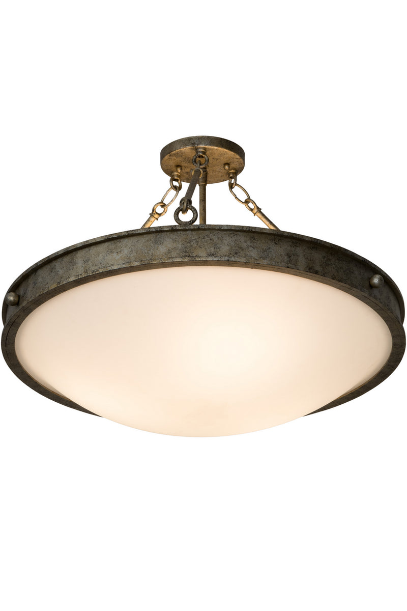 Meyda Tiffany 181159 Three Light Semi-Flushmount, Corinth