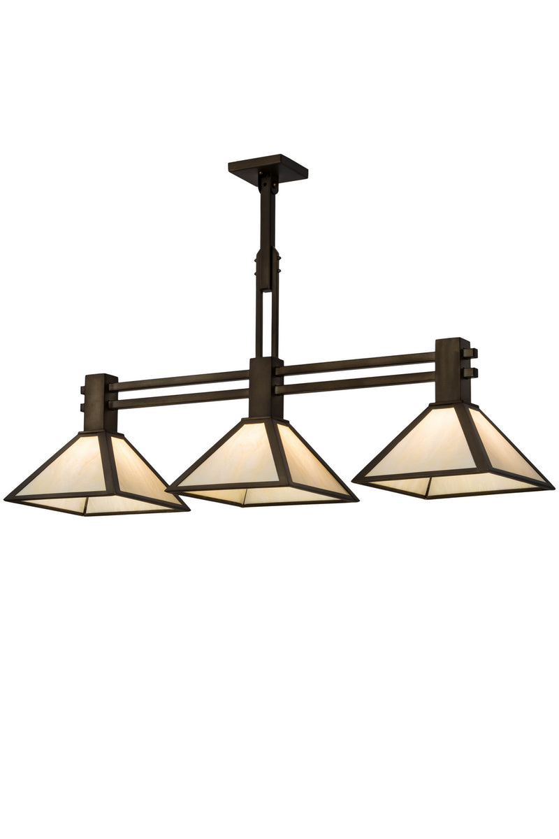 Meyda Tiffany 181182 Three Light Island Pendant, Antique Copper