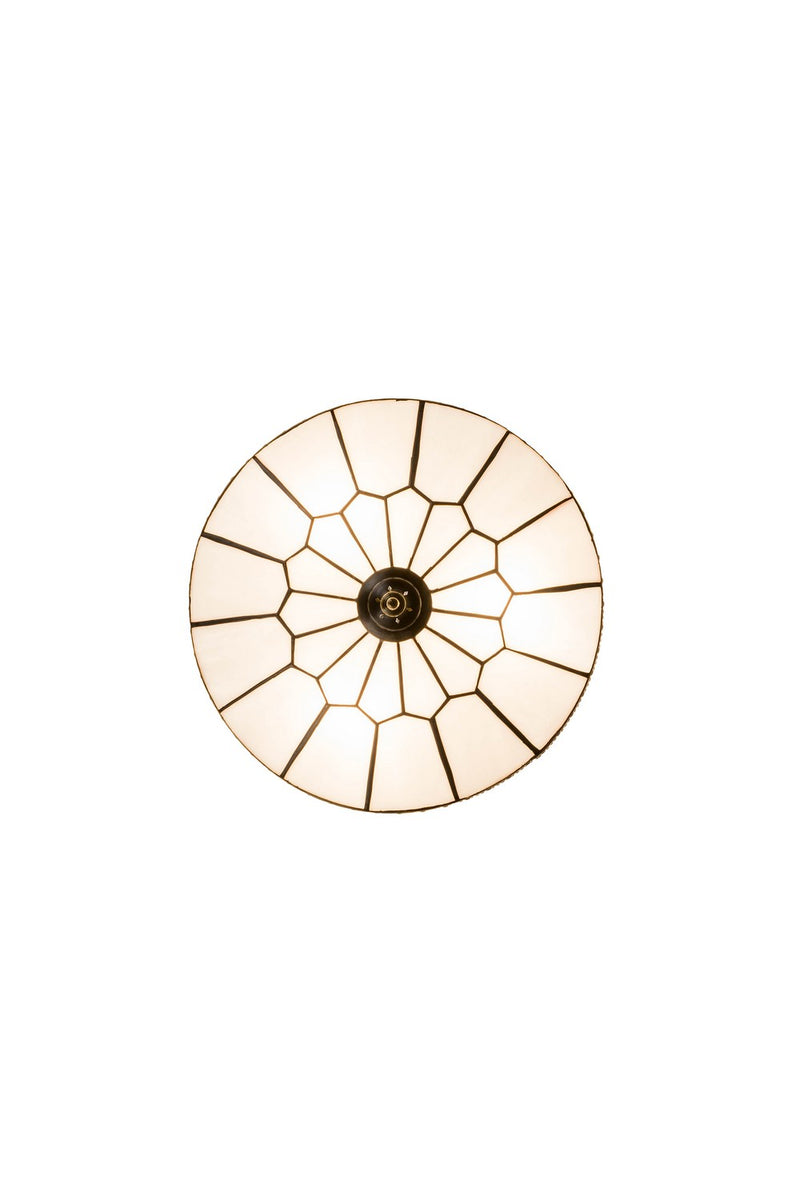 Meyda Tiffany 181233 Three Light Flushmount, Craftsman Brown