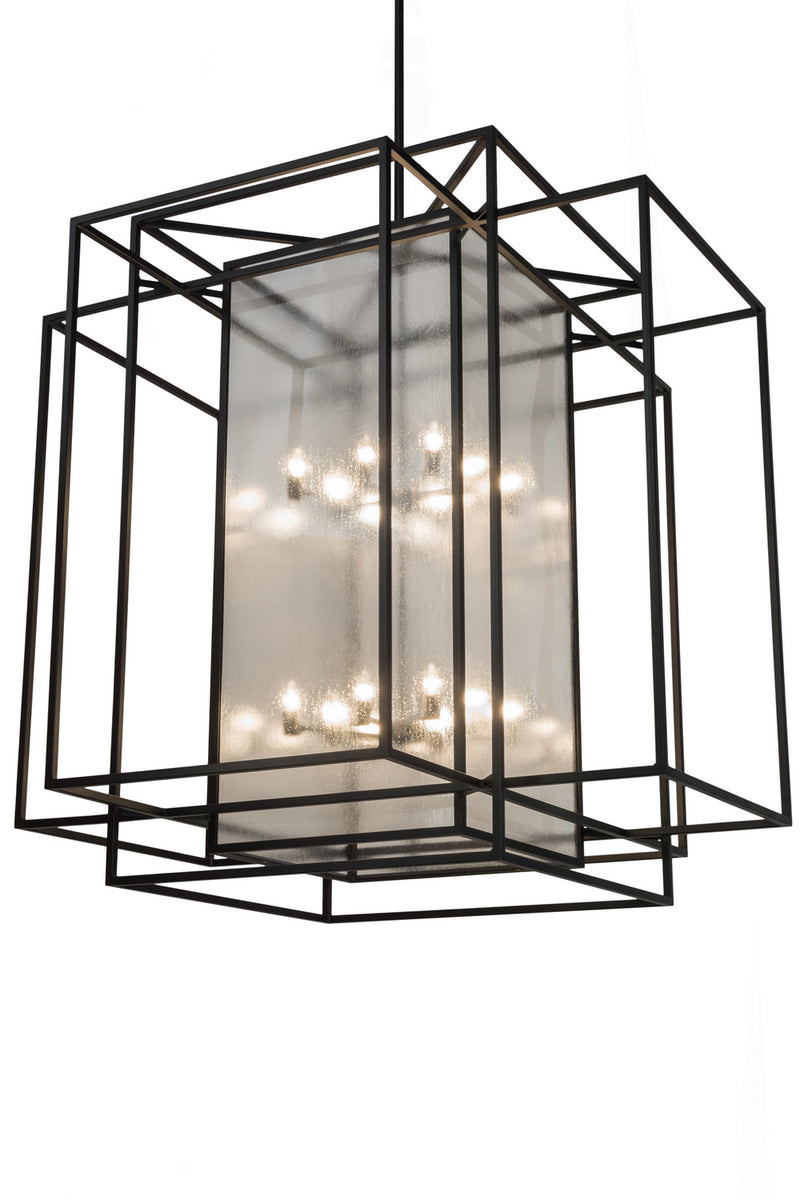 Meyda Tiffany 181308 16 Light Pendant, Textured Black