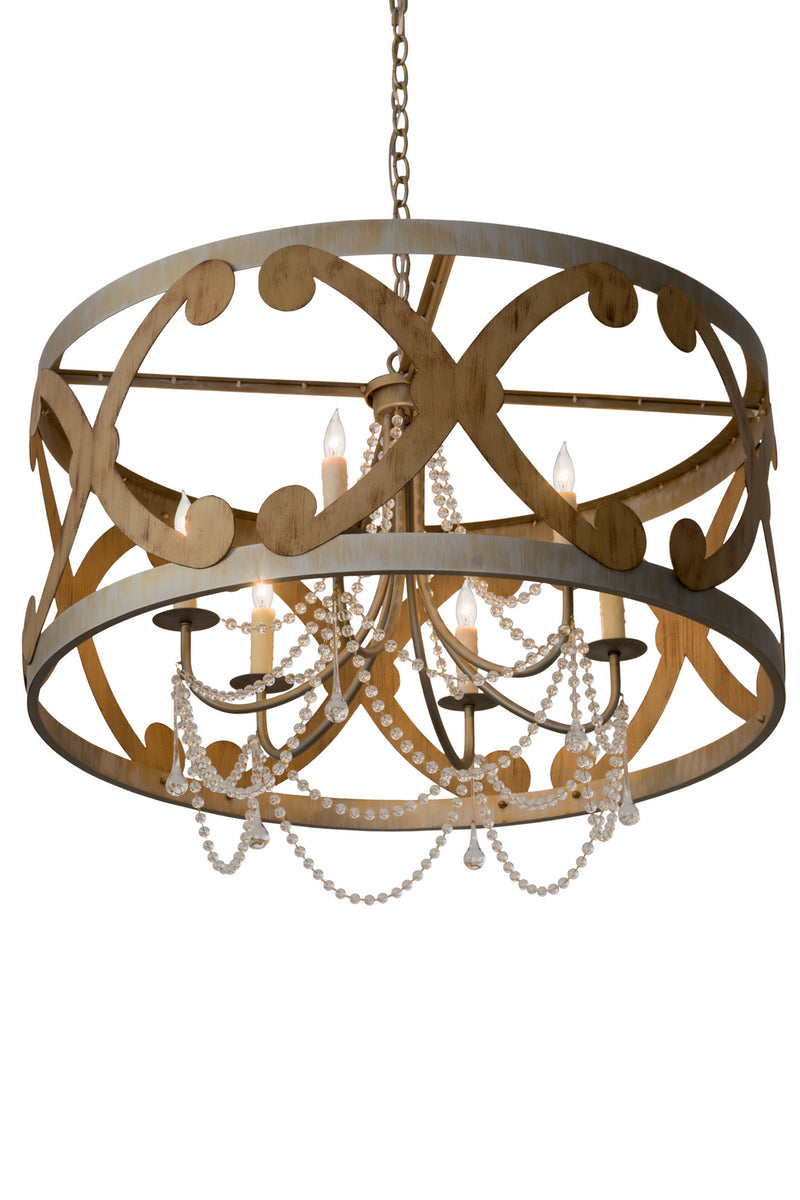 Meyda Tiffany 181314 Six Light Chandelier, Crystal