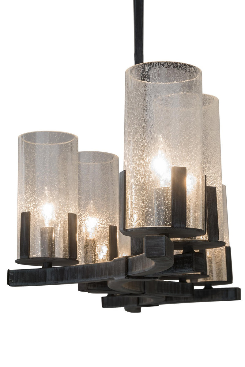 Meyda Tiffany 181456 Eight Light Chandelier, Antique Iron Gate