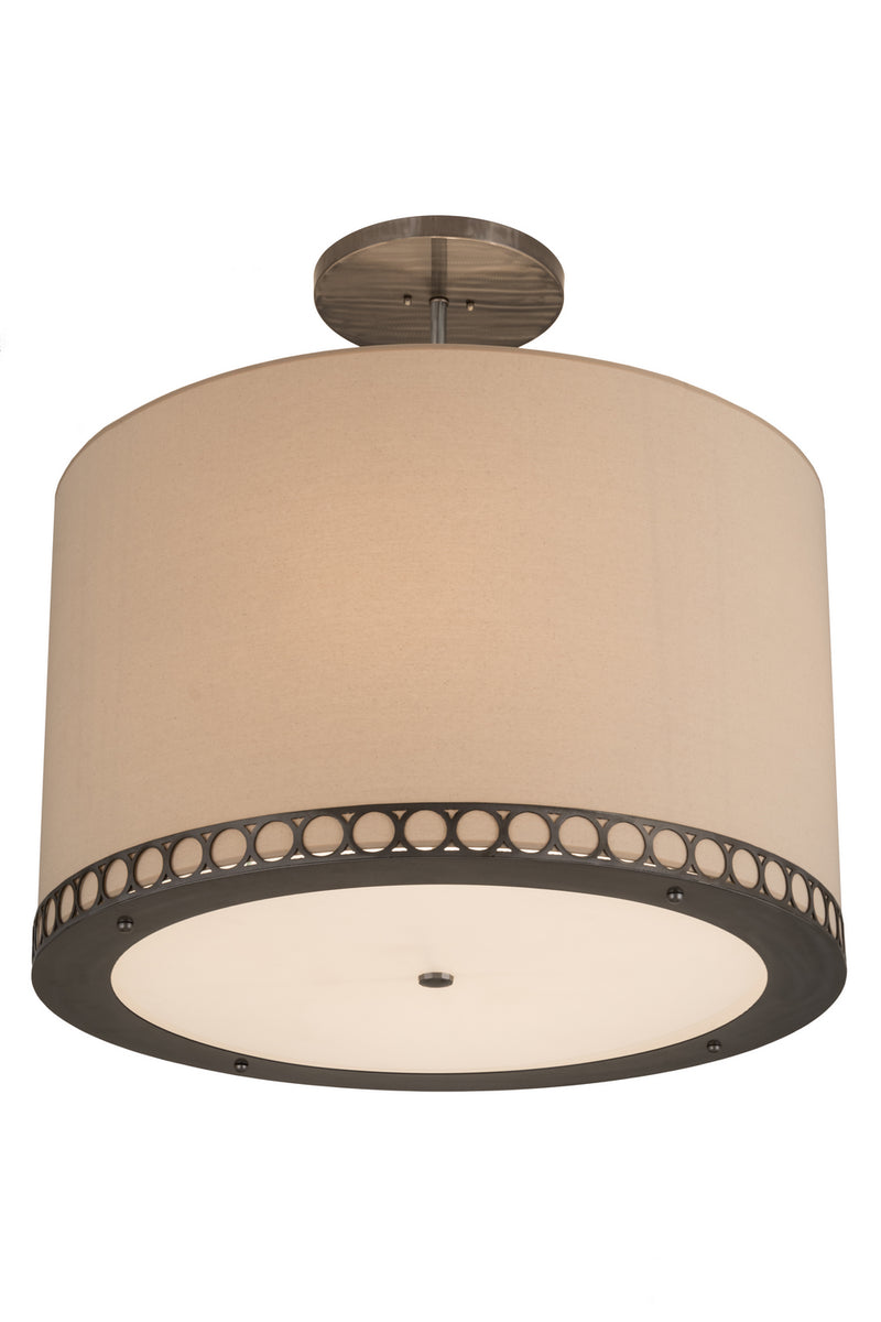 Meyda Tiffany 181528 Four Light Pendant, Satin Clear