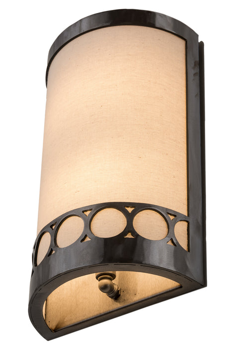 Meyda Tiffany 181532 Two Light Wall Sconce, Satin Clear