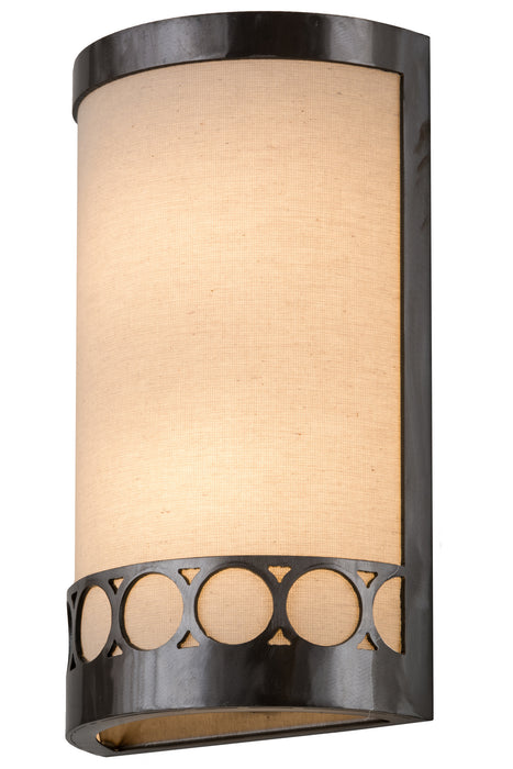 Meyda Tiffany 181532 Two Light Wall Sconce, Satin Clear