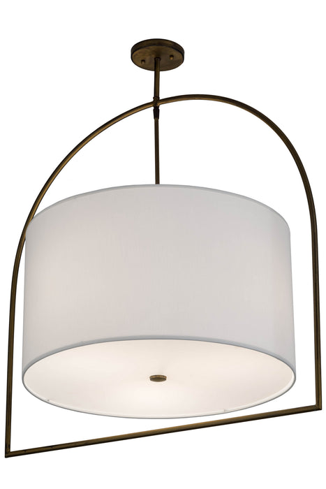 Meyda Tiffany 181542 Three Light Pendant, Antique Brass