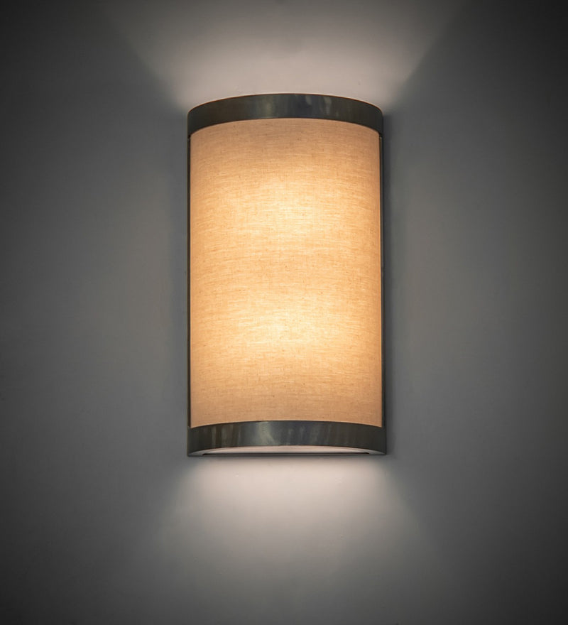 Meyda Tiffany 181564 Two Light Wall Sconce, Satin Clear