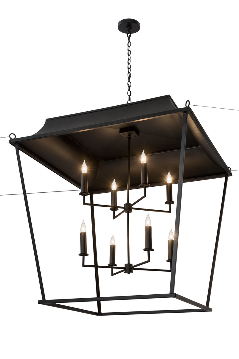Meyda Tiffany 181918 Eight Light Pendant, Solar Black