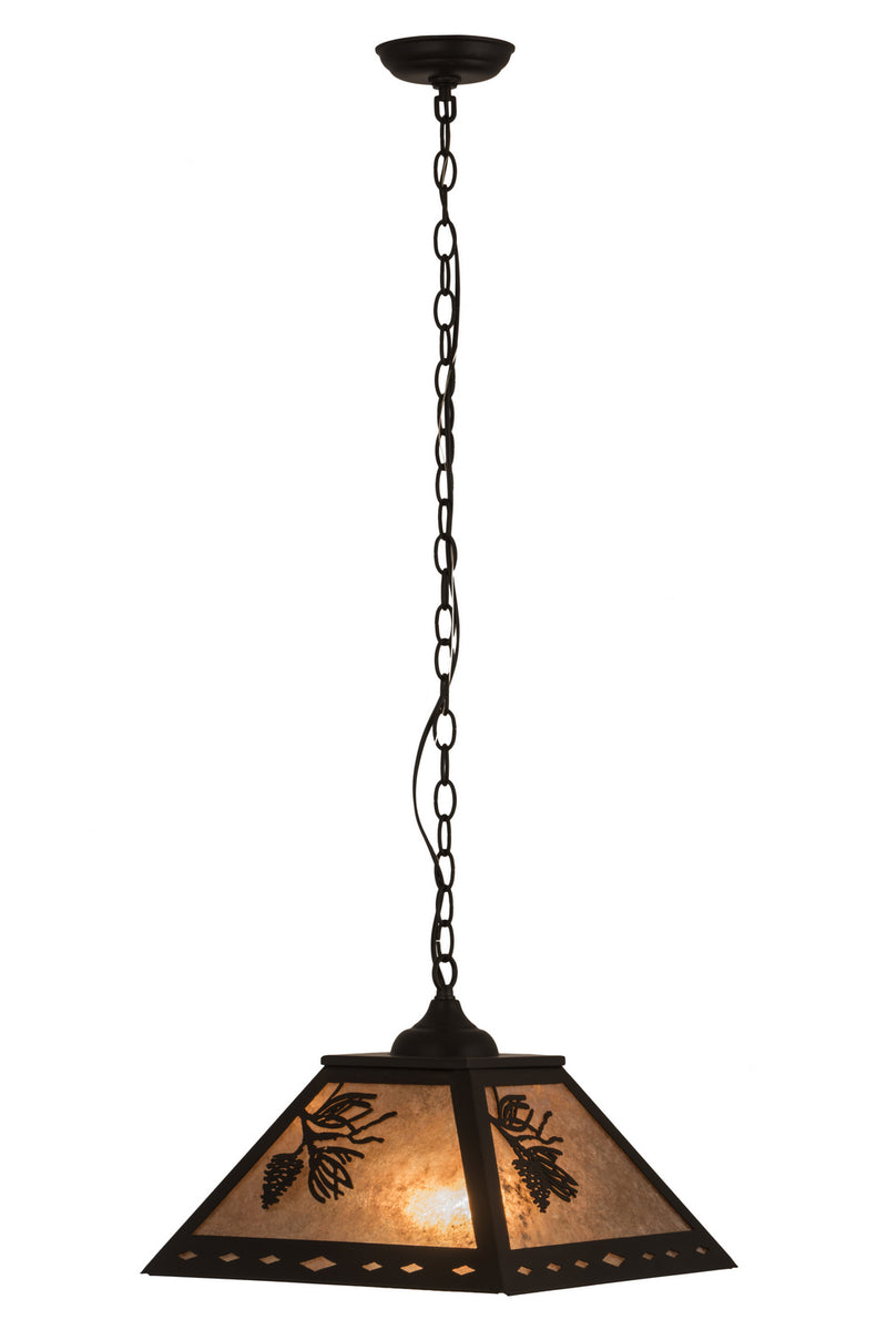 Meyda Tiffany 182082 Two Light Pendant, Flat Black