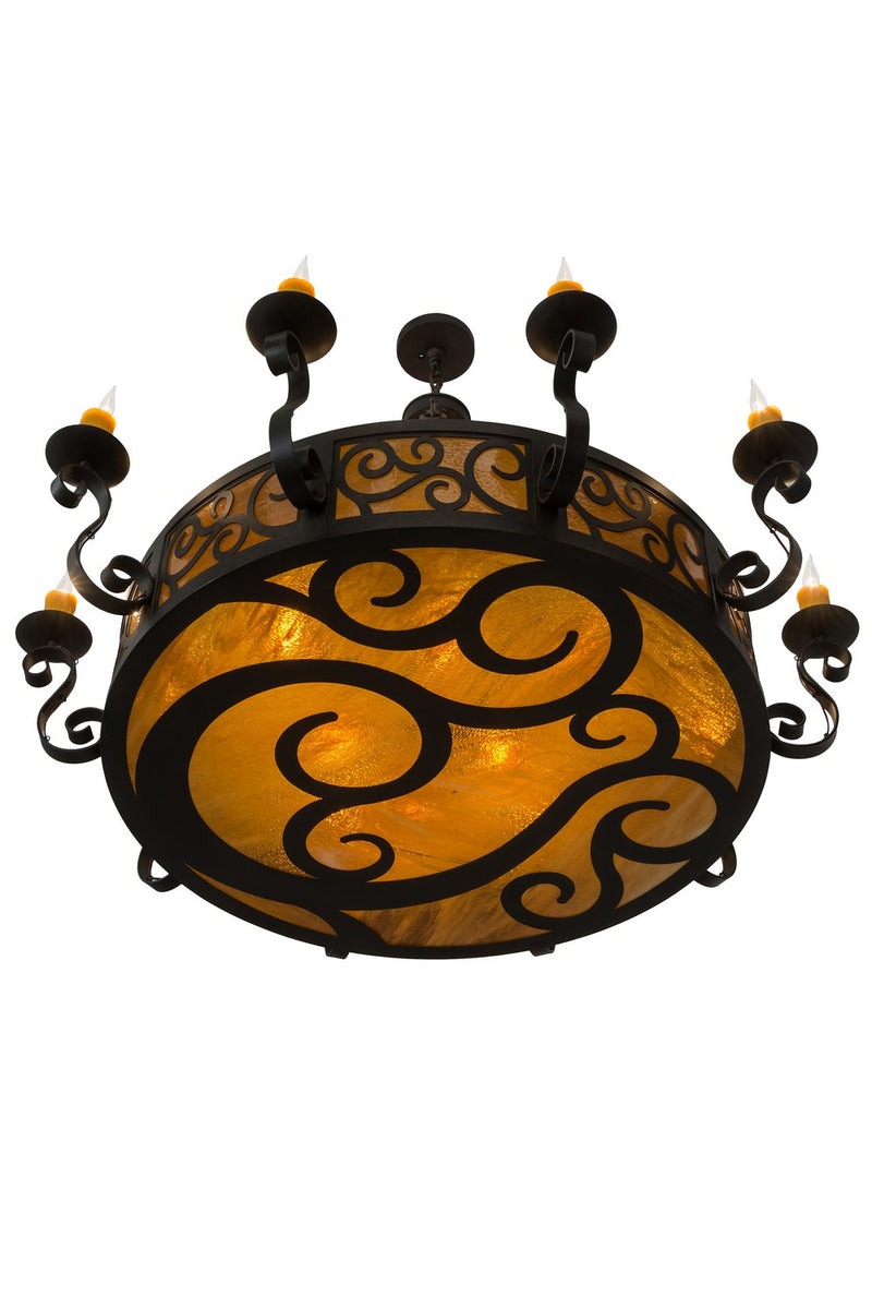 Meyda Tiffany 182230 16 Light Chandelier, Chestnut