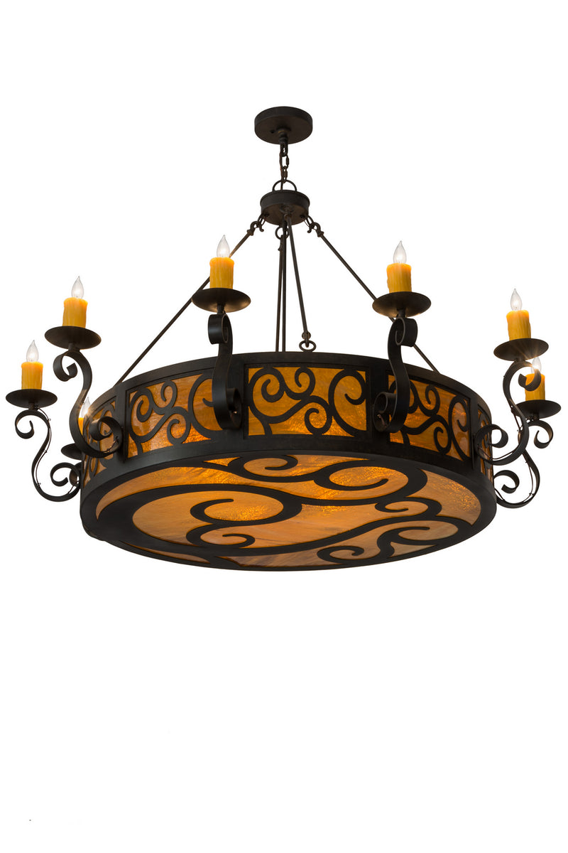 Meyda Tiffany 182230 16 Light Chandelier, Chestnut