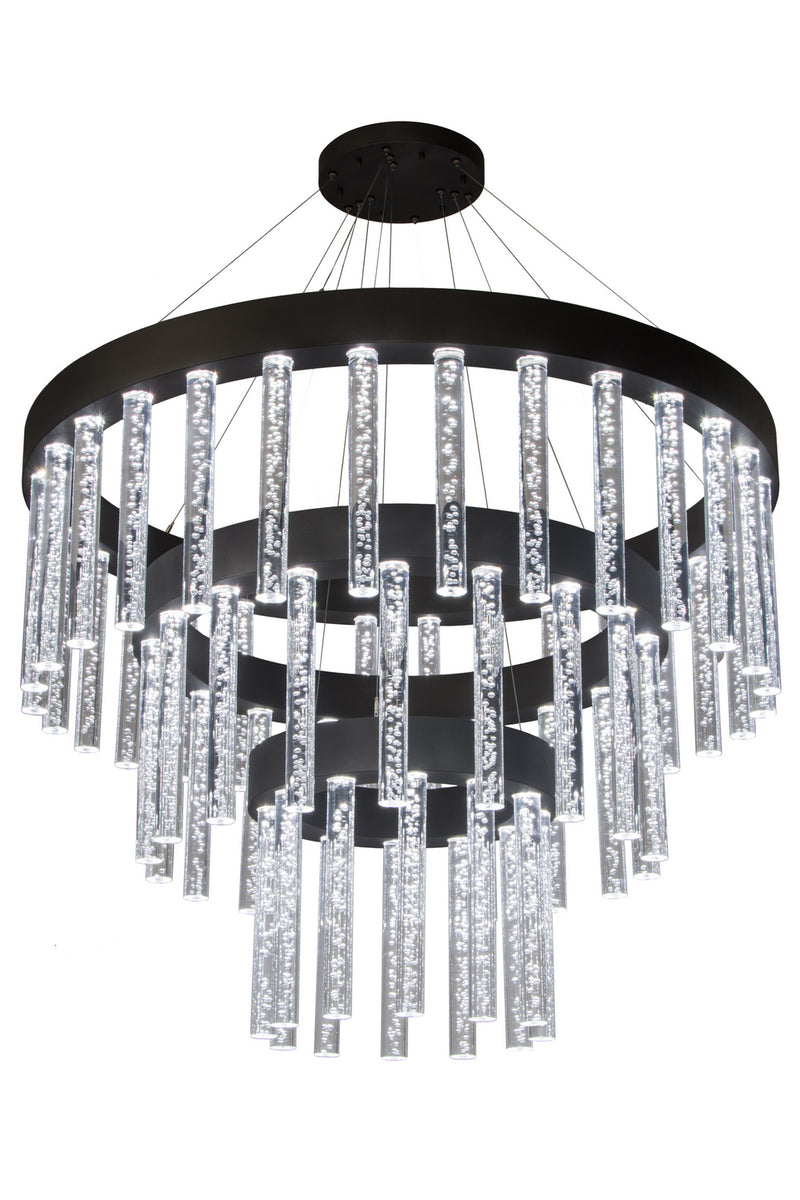 Meyda Tiffany 182328 LED Chandelier, Gunmetal Gray