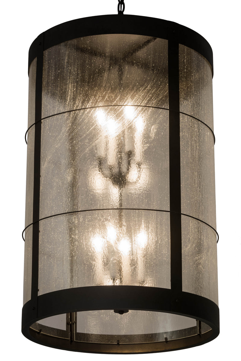 Meyda Tiffany 182366 Eight Light Pendant, Old Wrought Iron
