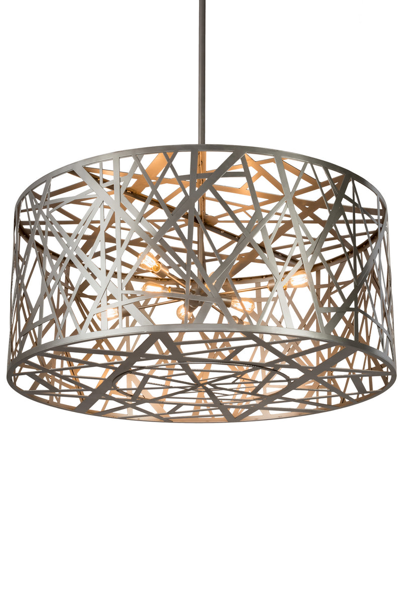 Meyda Tiffany 182460 Eight Light Pendant, Nickel