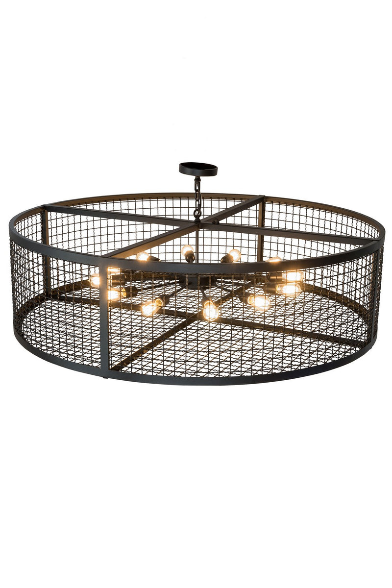 Meyda Tiffany 182475 12 Light Pendant, Textured Black