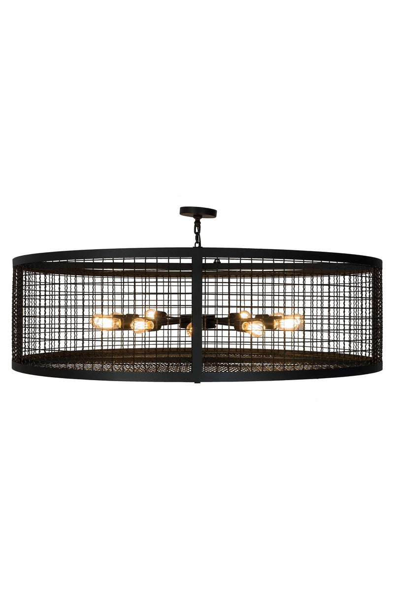 Meyda Tiffany 182475 12 Light Pendant, Textured Black