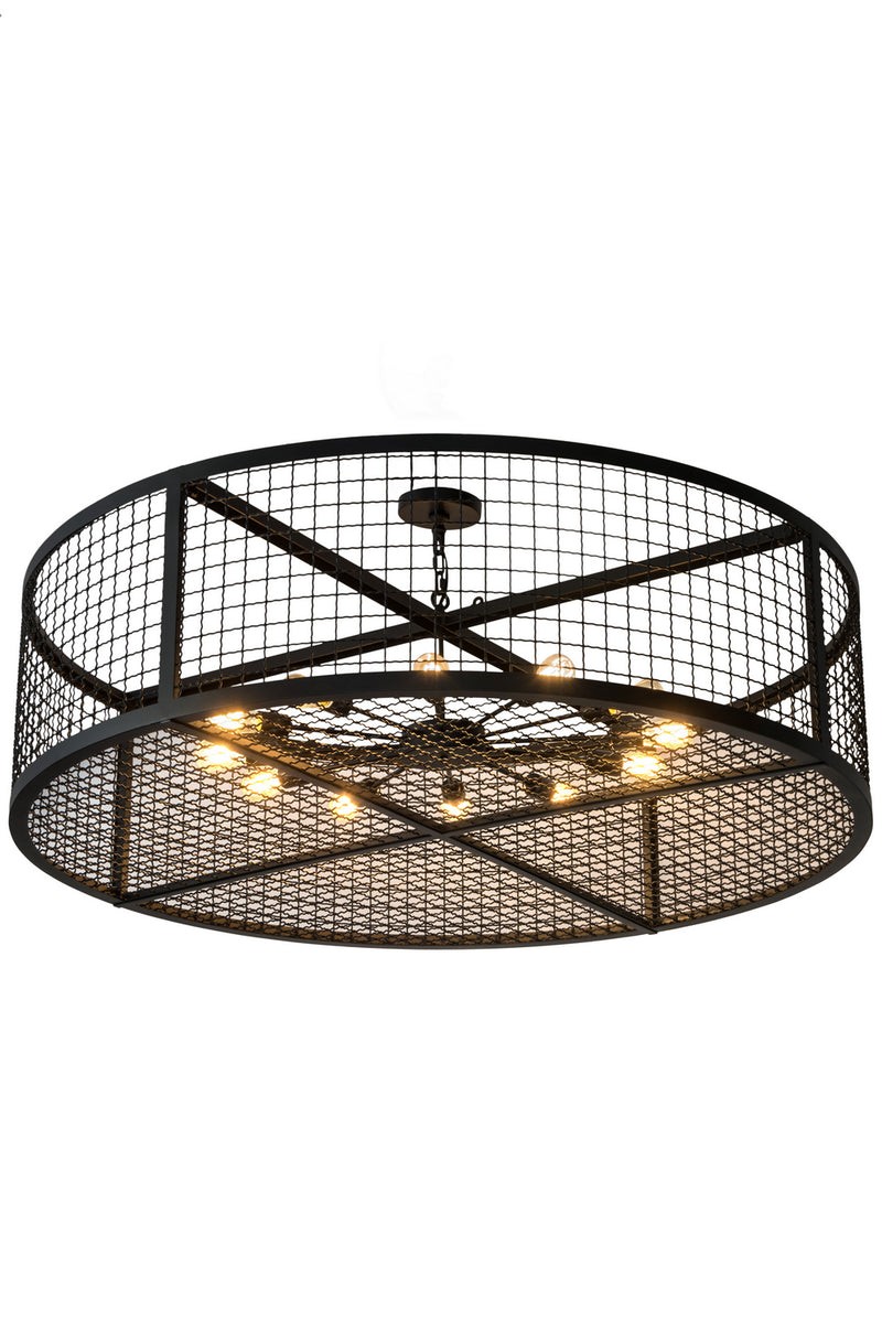 Meyda Tiffany 182475 12 Light Pendant, Textured Black