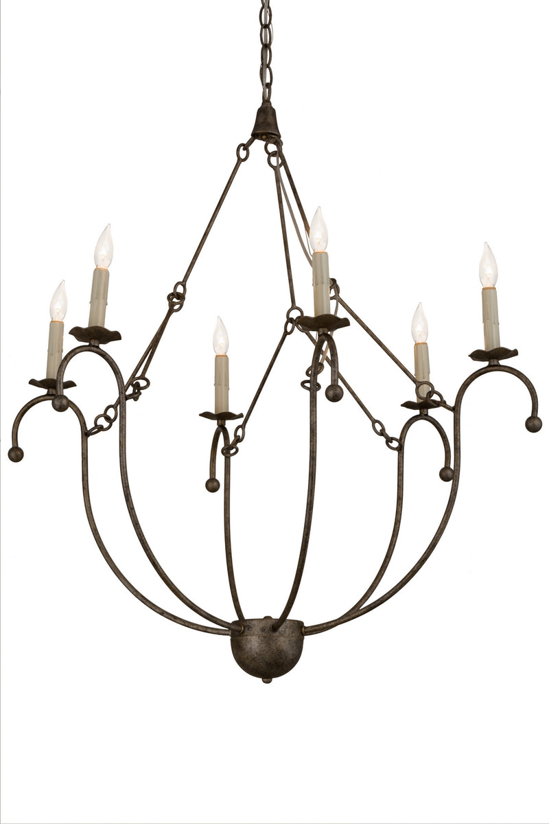 Meyda Tiffany 182548 Six Light Chandelier, Corinth