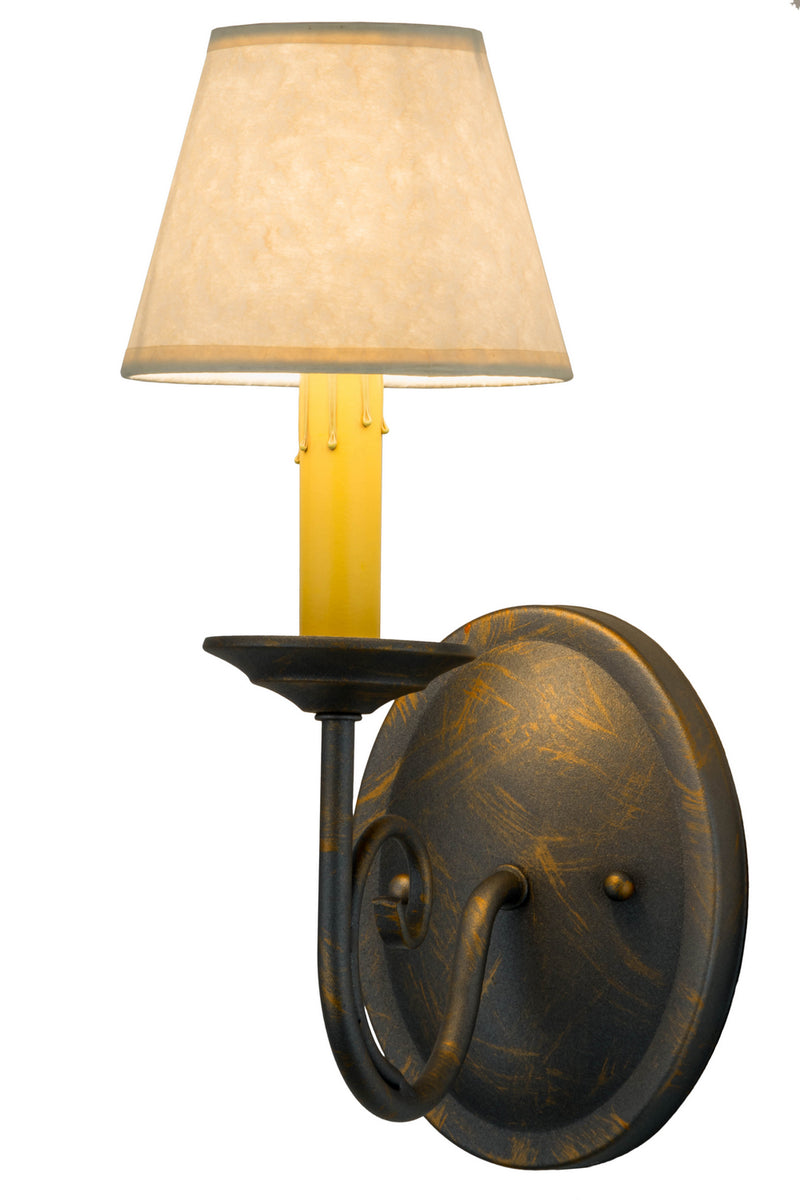 Meyda Tiffany 182600 One Light Wall Sconce, French Bronzed
