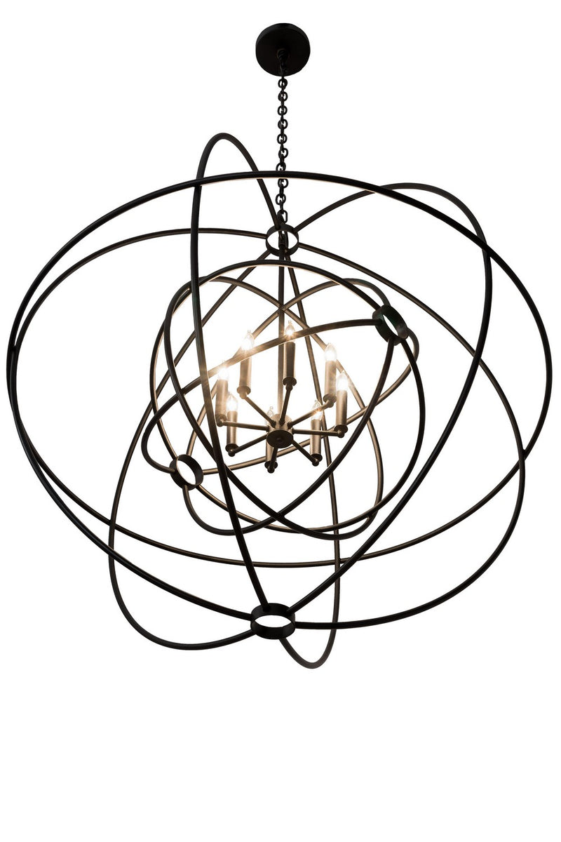 Meyda Tiffany 182735 Eight Light Chandelier, Textured Black