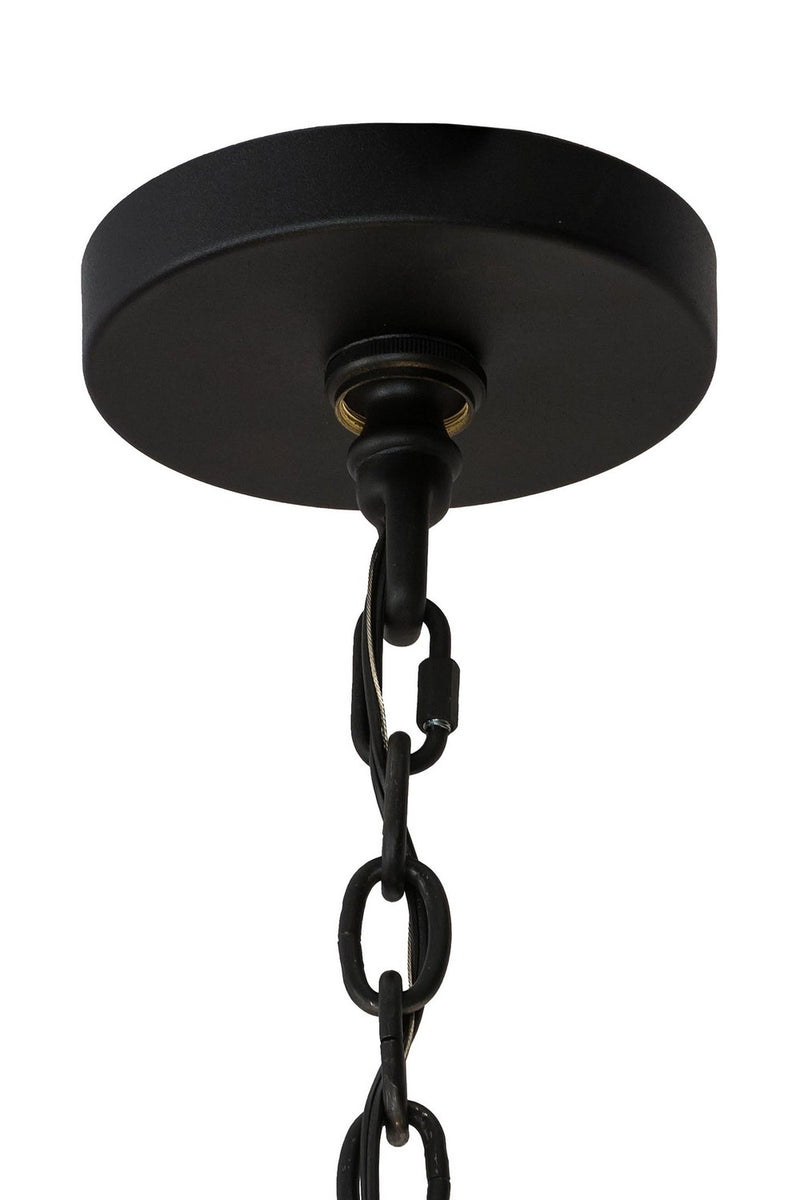 Meyda Tiffany 182735 Eight Light Chandelier, Textured Black