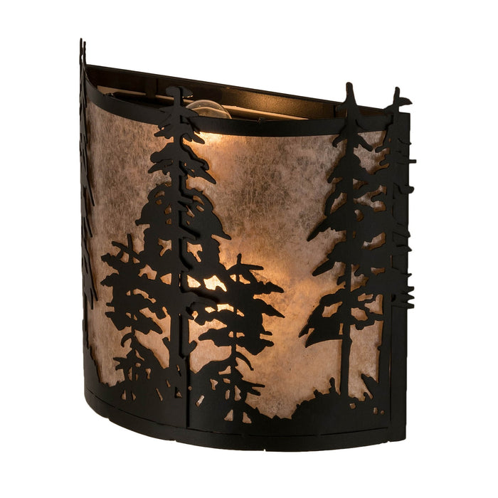 Meyda Tiffany 182748 Two Light Wall Sconce, Textured Black