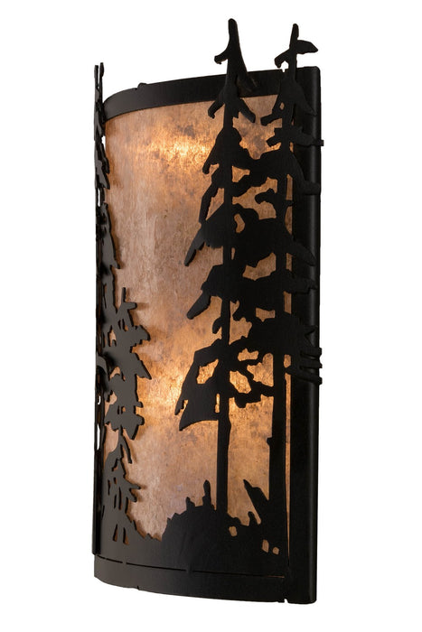 Meyda Tiffany 182748 Two Light Wall Sconce, Textured Black