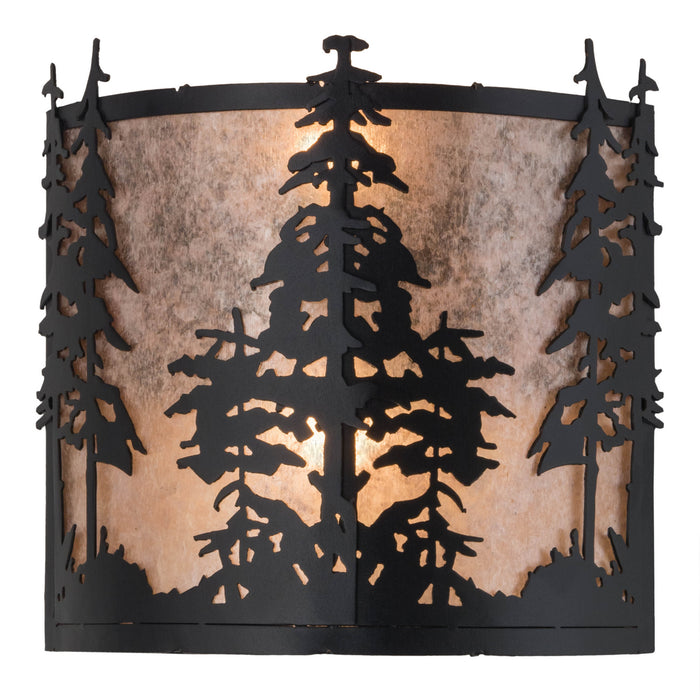 Meyda Tiffany 182748 Two Light Wall Sconce, Textured Black