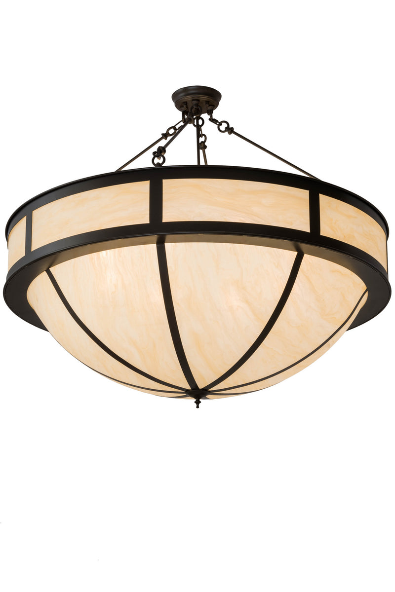 Meyda Tiffany 182794 Eight Light Semi-Flushmount, Timeless Bronze