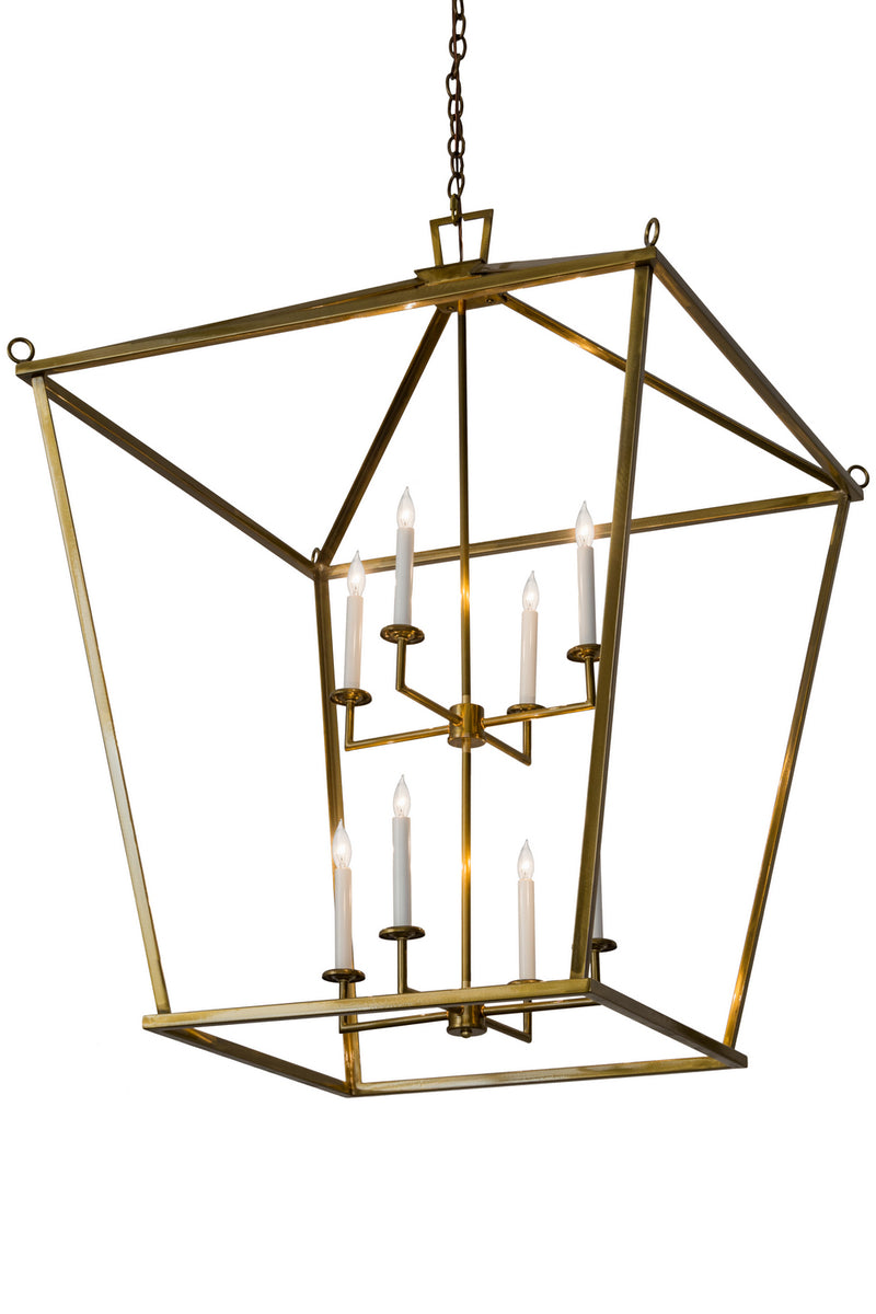 Meyda Tiffany 182812 Eight Light Pendant, Brass