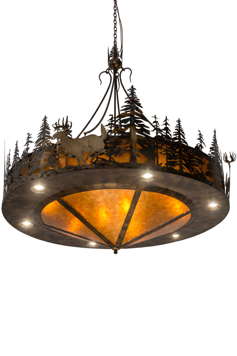 Meyda Tiffany 182896 14 Light Pendant, Dark Burnished Antique Copper